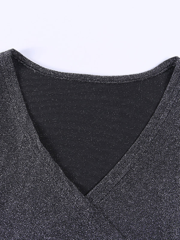 Women's Faux Wrap Shimming Loving This Feeling Bodysuit
