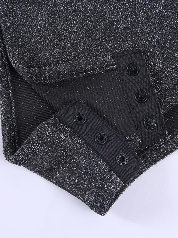 Women's Faux Wrap Shimming Loving This Feeling Bodysuit