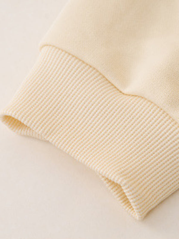 Women's wholesale round neck casual guitar pattern sweatshirt