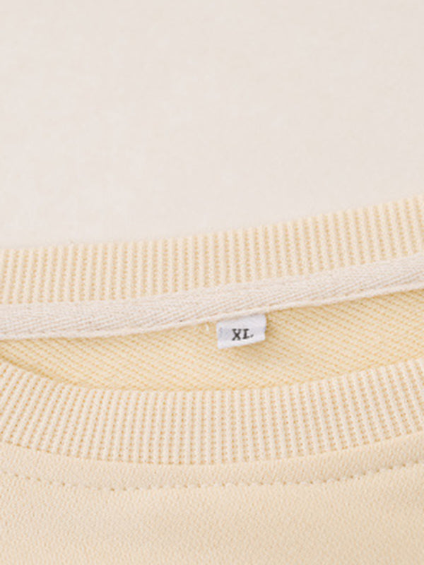 Women's wholesale round neck casual guitar pattern sweatshirt