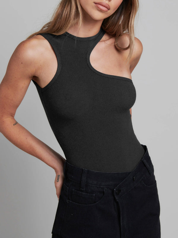 Women's Solid Color Essential Cutout Bodysuit